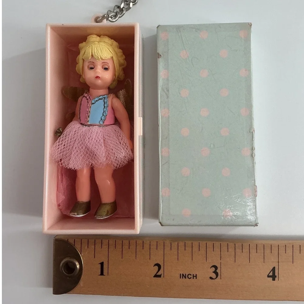 Madame Alexander Miniature Doll Keychain Pink Tutu Fairy 2002 Basic Fun Inc Box
